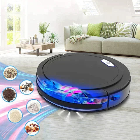 Cleanoro S6 Robot Vacuum Cleaner – Compact & Intelligent for Pet Hair, Hard Floors & Carpets