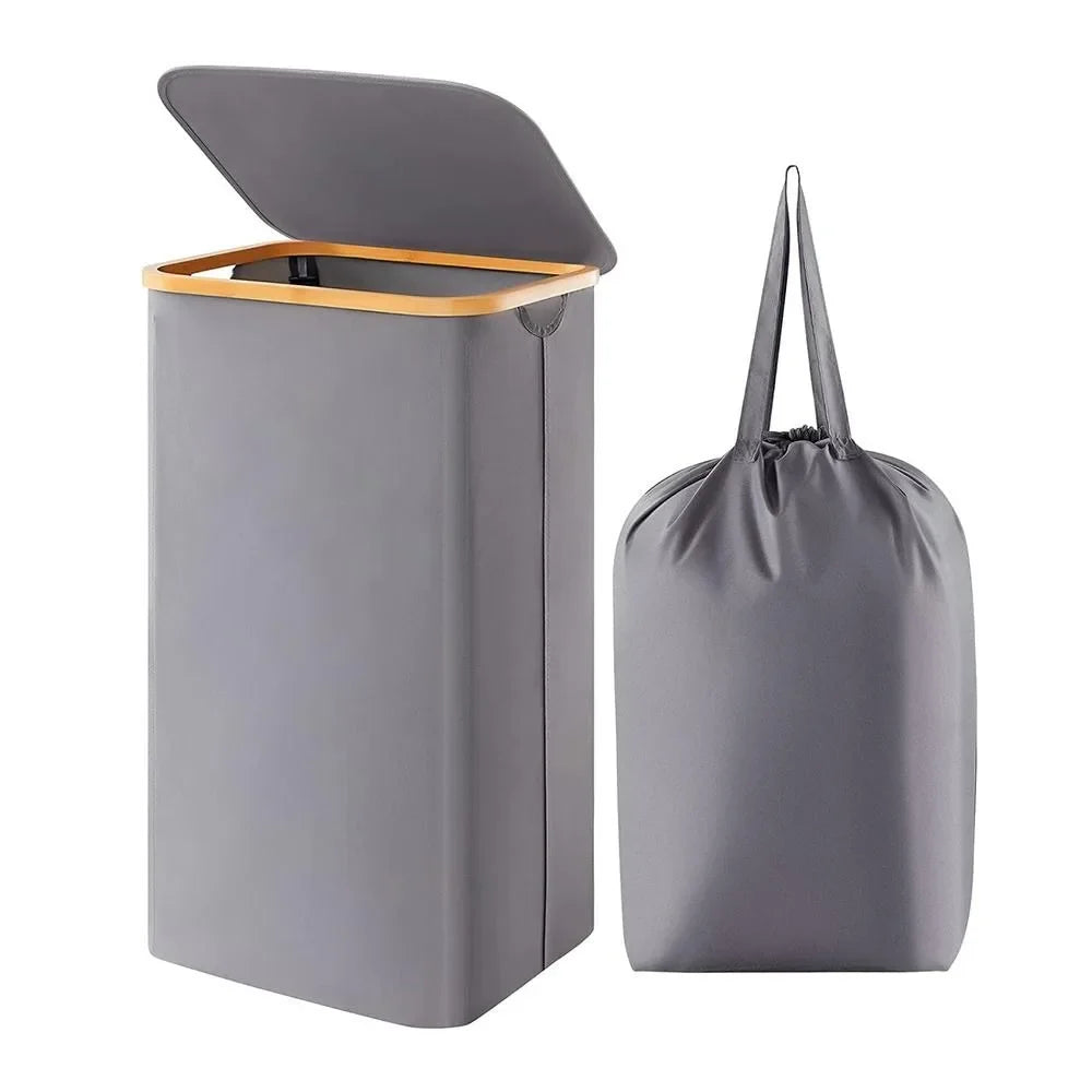 Collapsible Laundry Basket with Removable Inner Bag