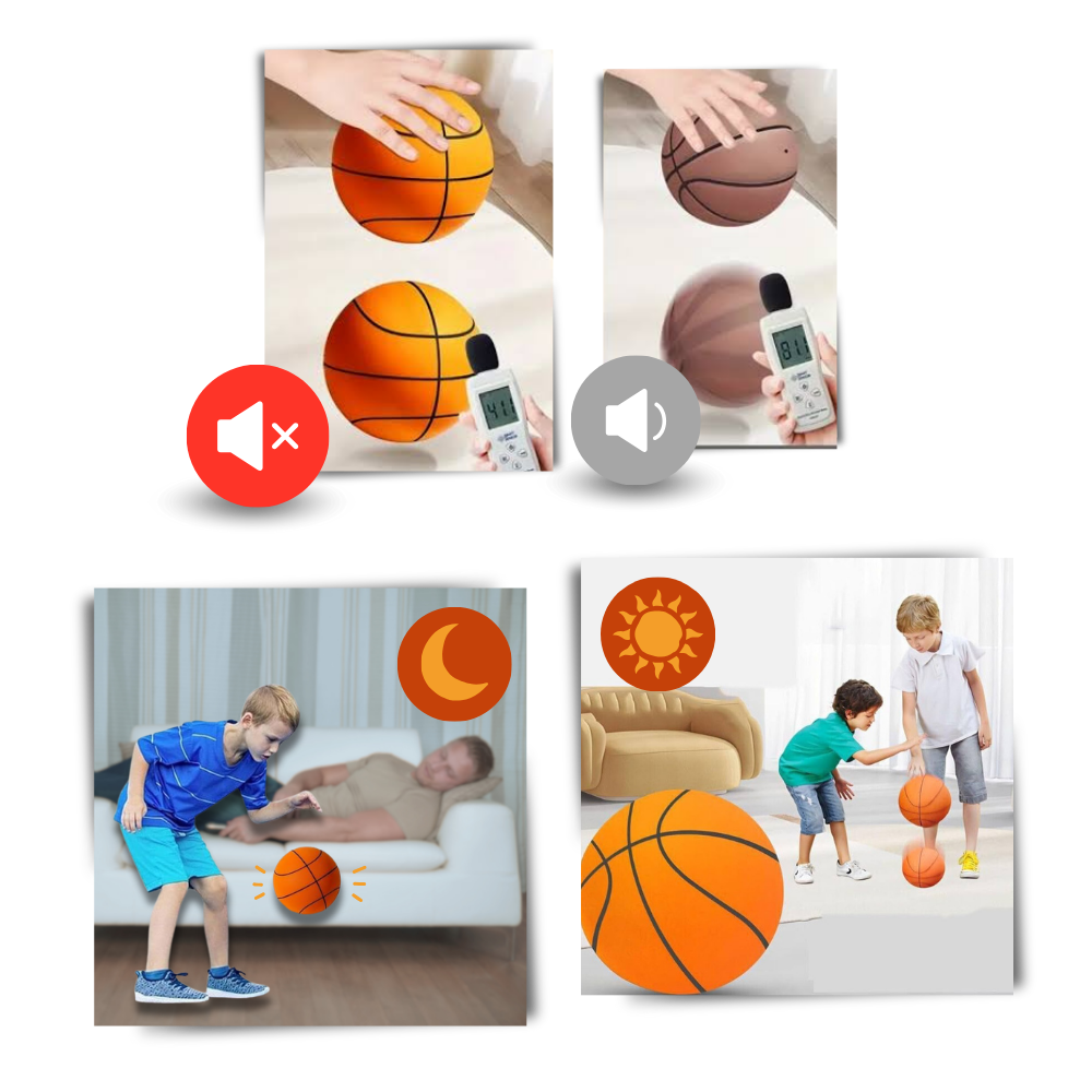 Colorful silent basketball for kids