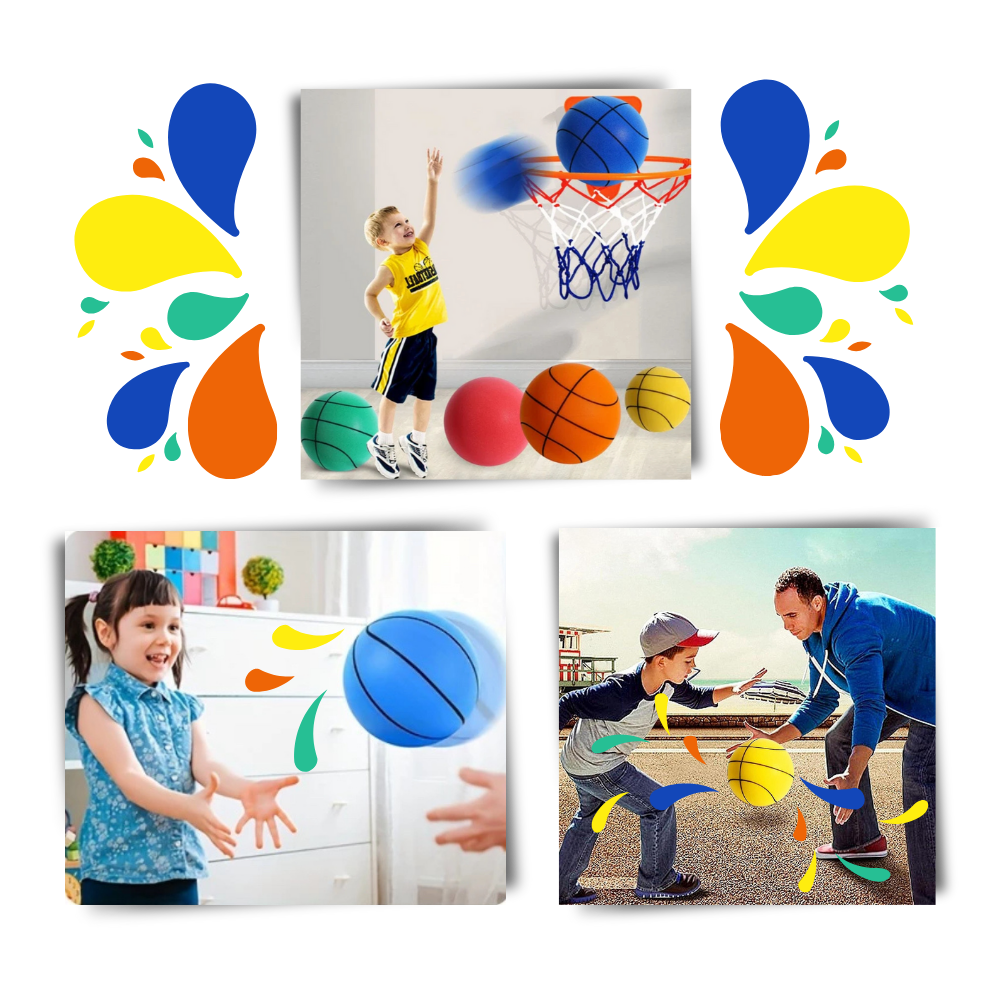 Colorful silent basketball for kids