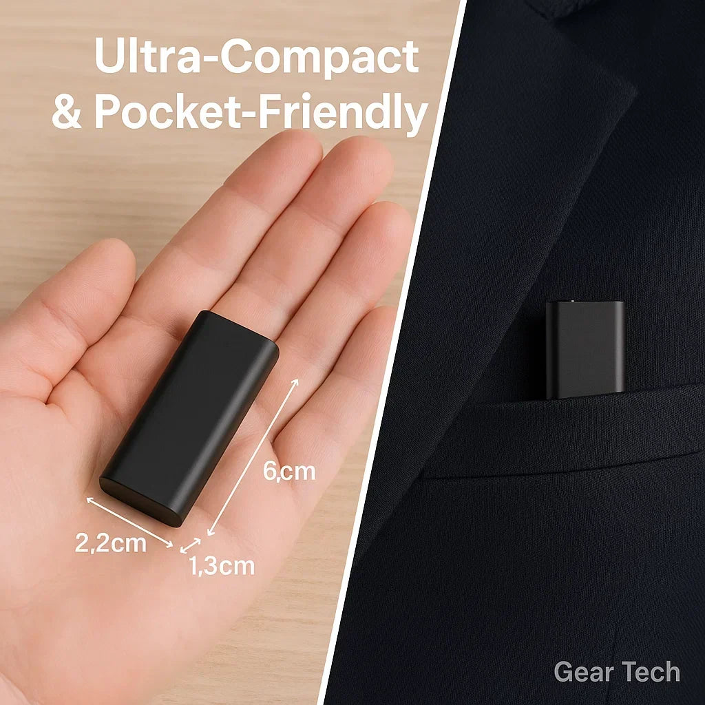 Compact Mini Voice Recorder with Voice Activation