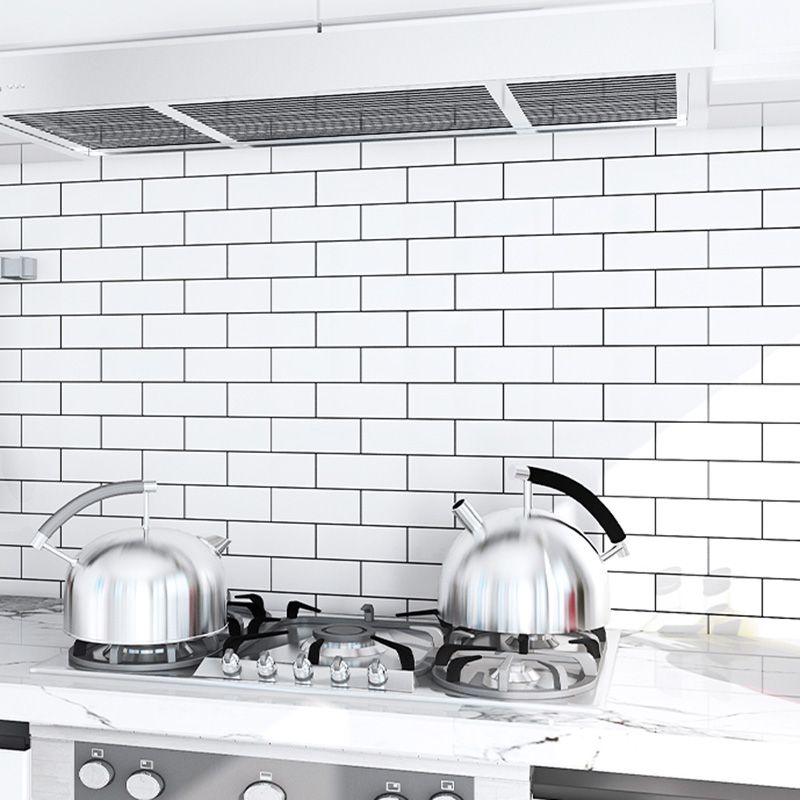 Contemporary peel and stick kitchen backsplash tile