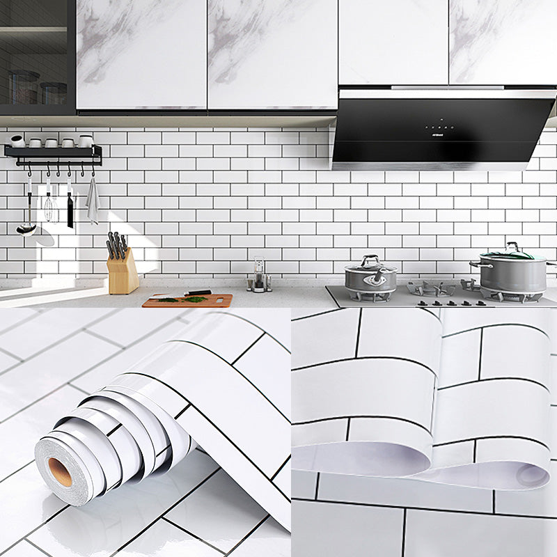 Contemporary peel and stick kitchen backsplash tile