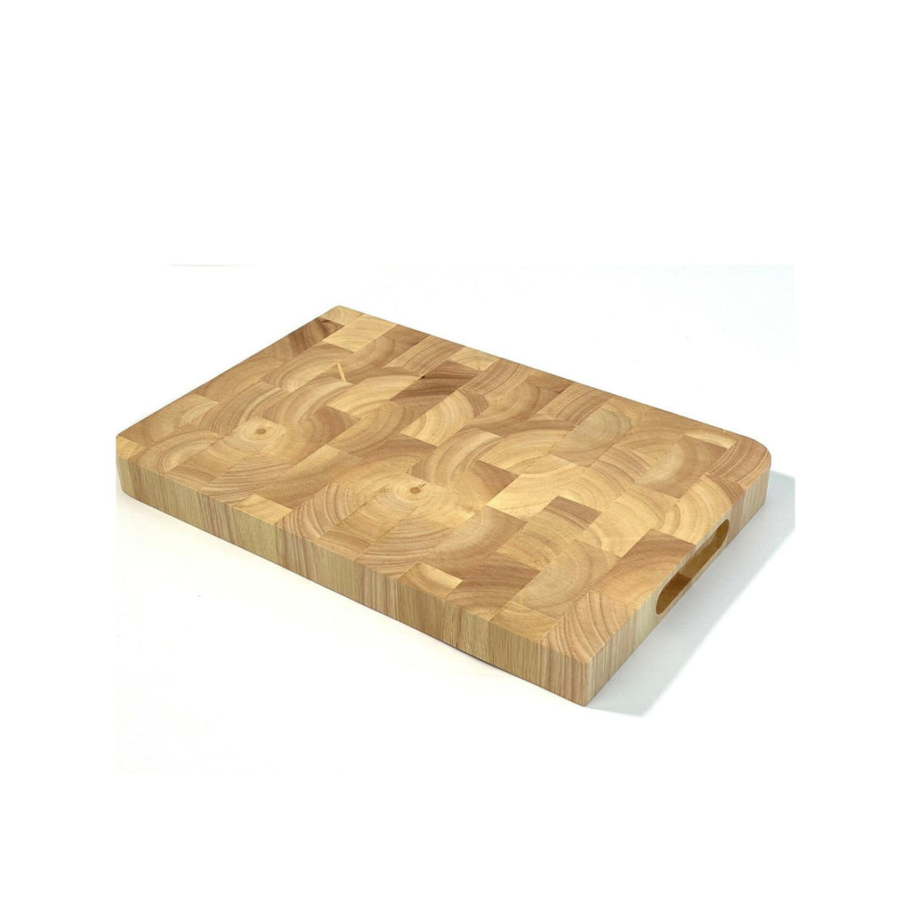 CookCore Solid Wooden Cutting Board with Juice Groove and Non-Slip Feet