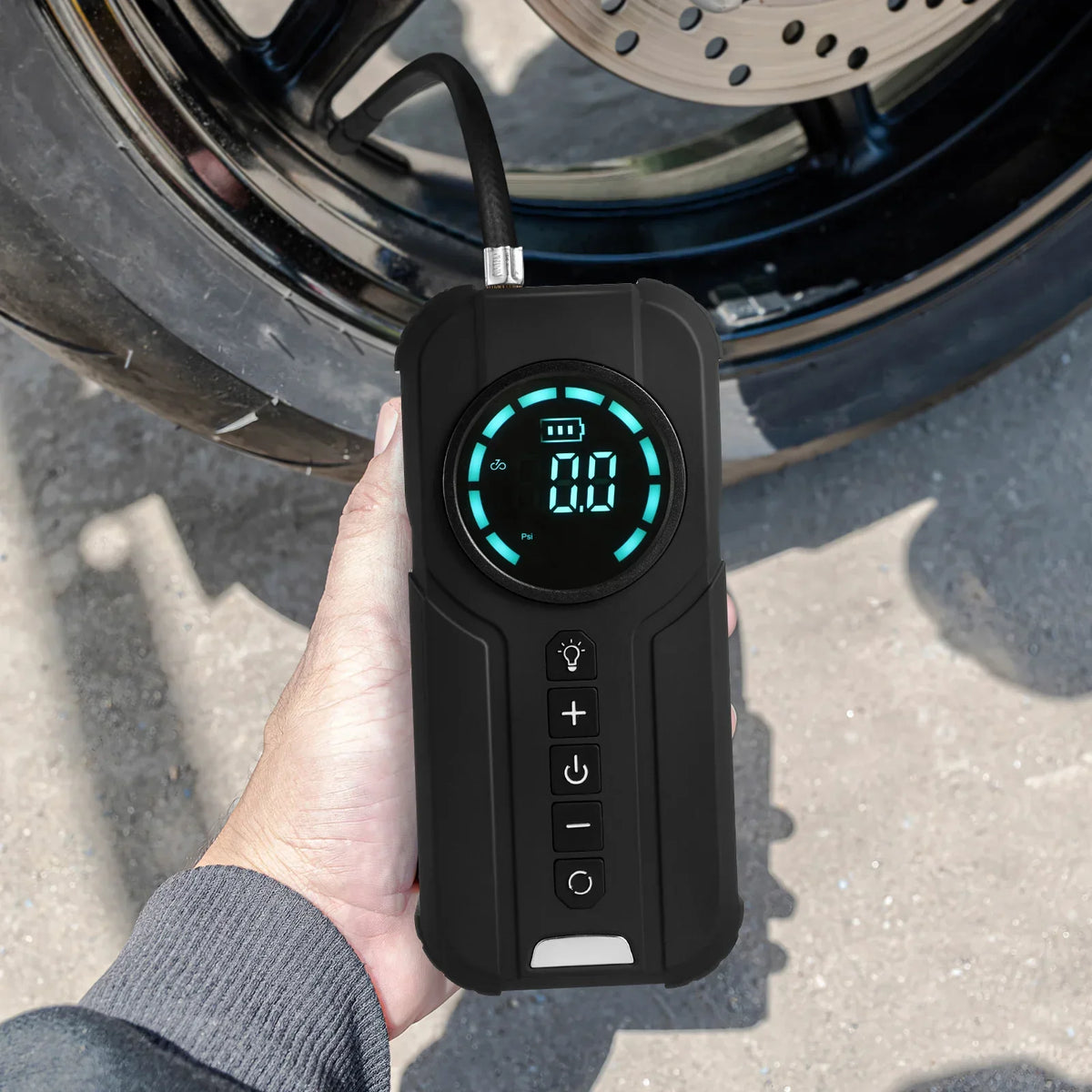 Cordless Portable Air Compressor with Auto Shut-Off