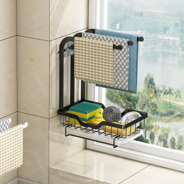 Countertop Dish Drying Rack with Drip Tray