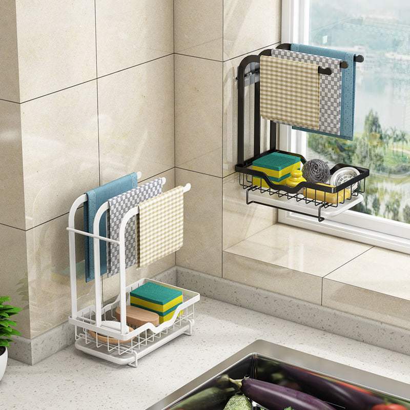 Countertop Dish Drying Rack with Drip Tray