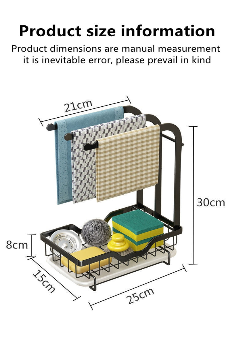 Countertop Dish Drying Rack with Drip Tray