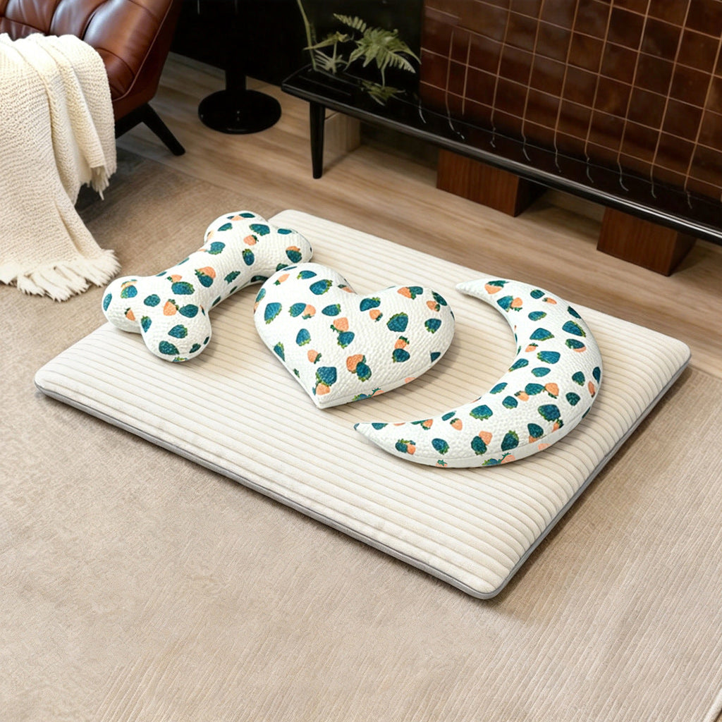 Cozy bamboo cat bed with washable cushion