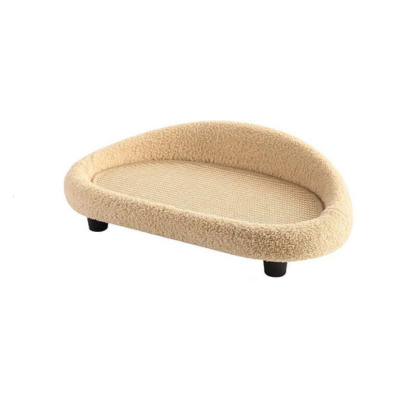 CozyCat Retreat Luxury Cat Bed with Scratching Post