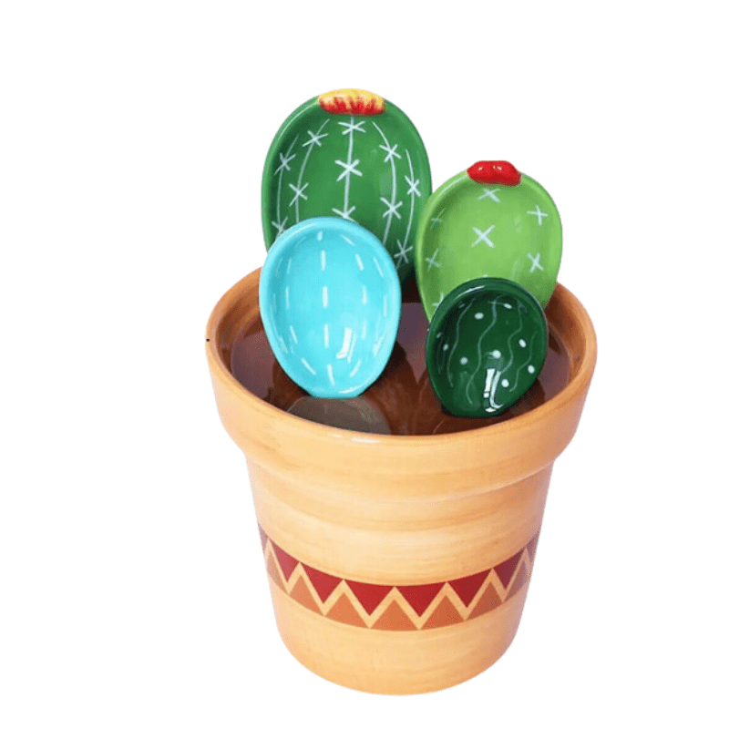 Creative cactus measuring spoon set – 4-piece nesting spoons