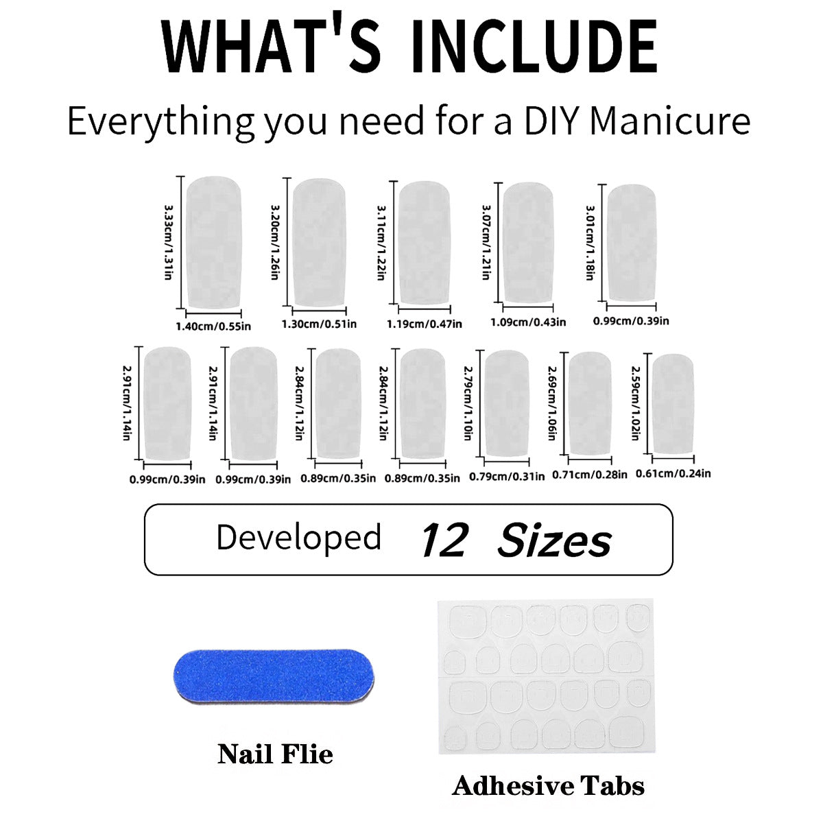 Creative Design Artificial Fingernails with Modern Accents