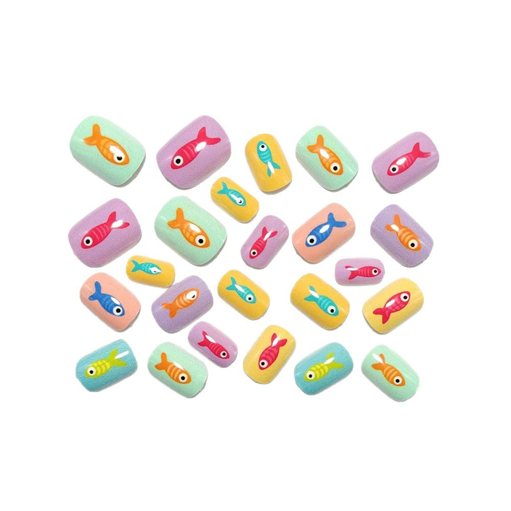 Creative Fish Design Press-On Nails