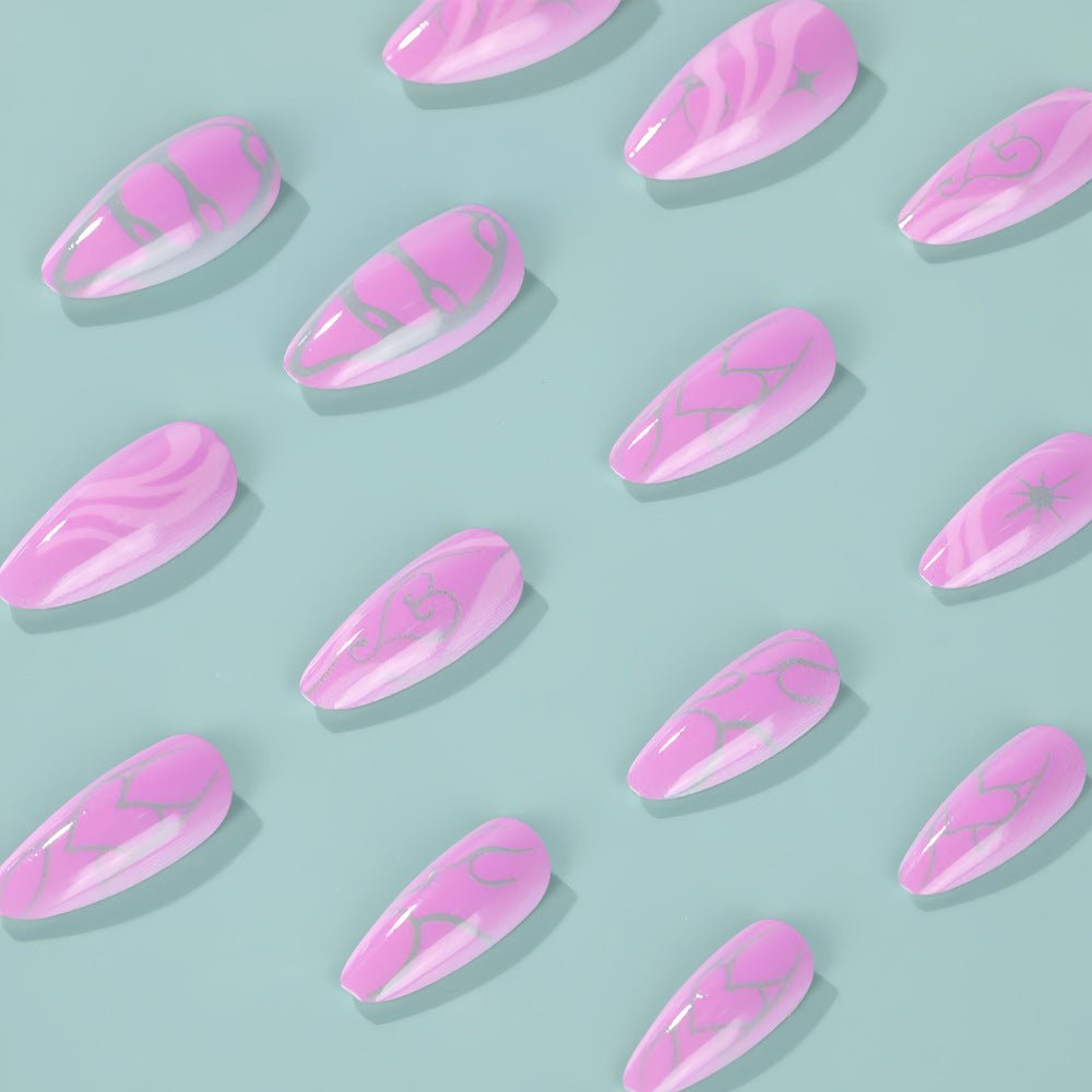 Creative Flow Design Press-On Nails