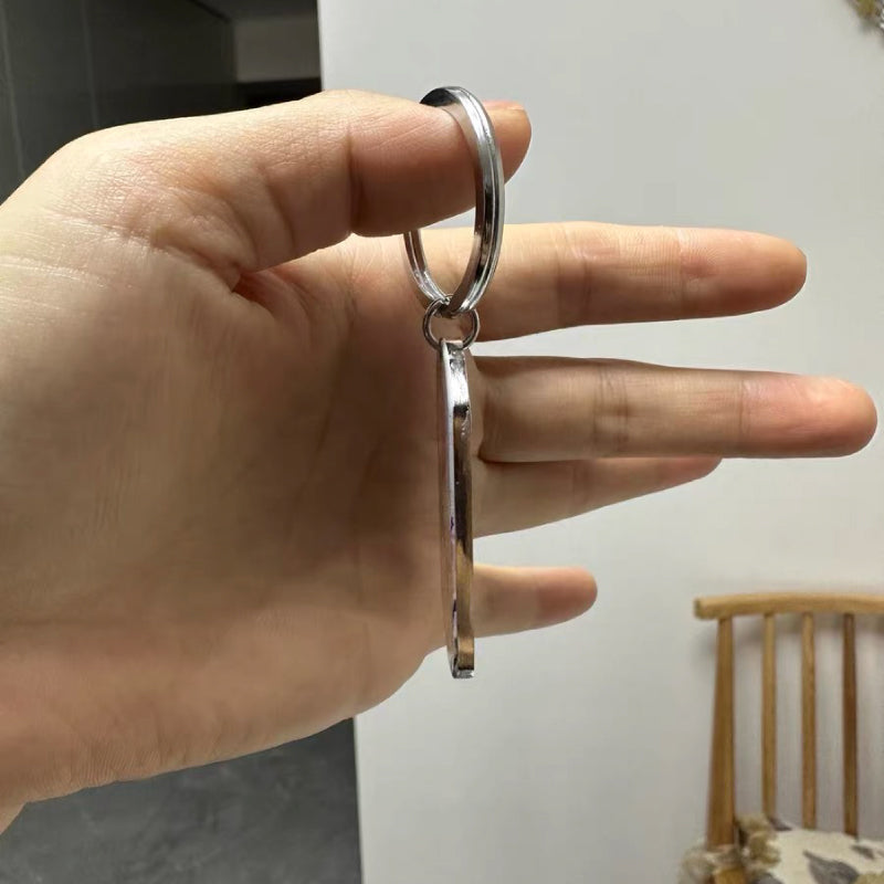 Creative Stainless Steel Keychain – Meaningful Reminder Gift