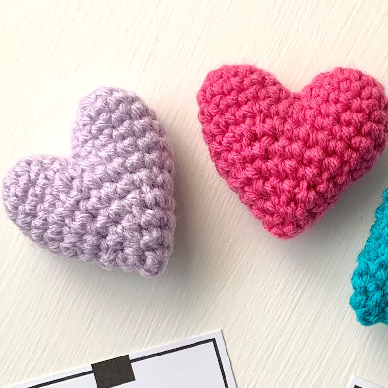 Crocheted Heart Pocket Hug – Handmade Small Gift