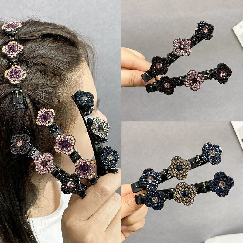 Crystal Flower Hair Clip