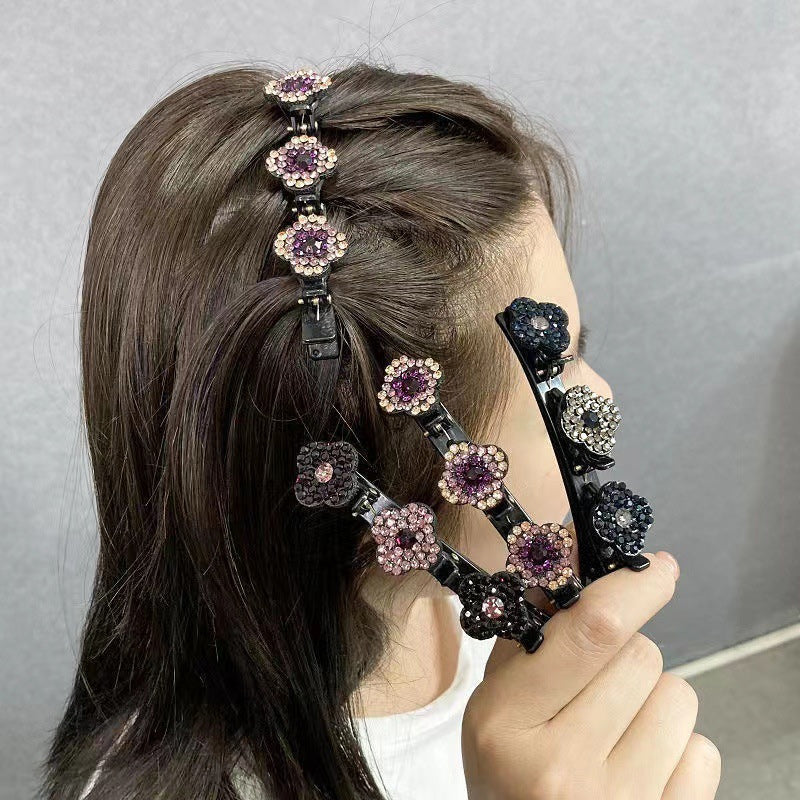 Crystal Flower Hair Clip