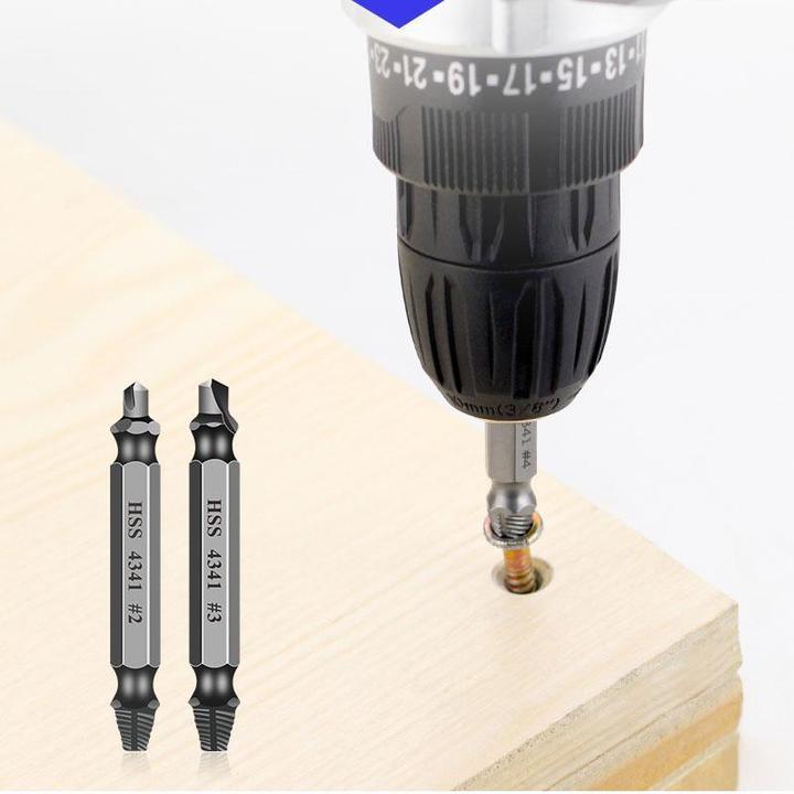 Damaged Screw Extractor Set – Heavy-Duty HSS Steel