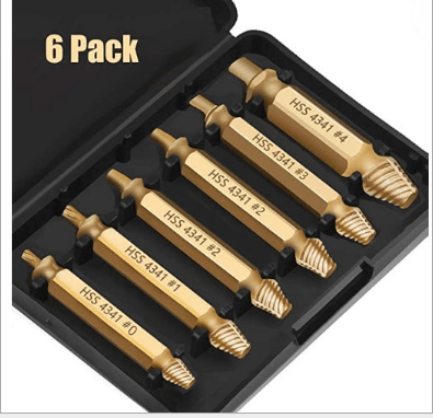 Damaged Screw Extractor Set – Heavy-Duty HSS Steel