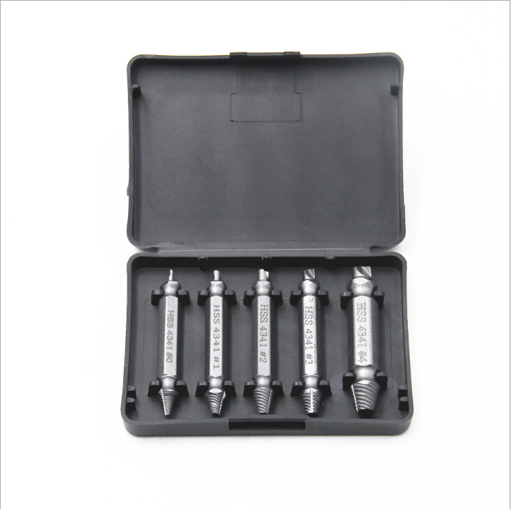 Damaged Screw Extractor Set – Heavy-Duty HSS Steel