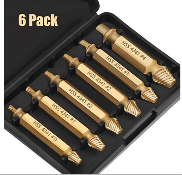 Damaged Screw Extractor Set – Heavy-Duty HSS Steel