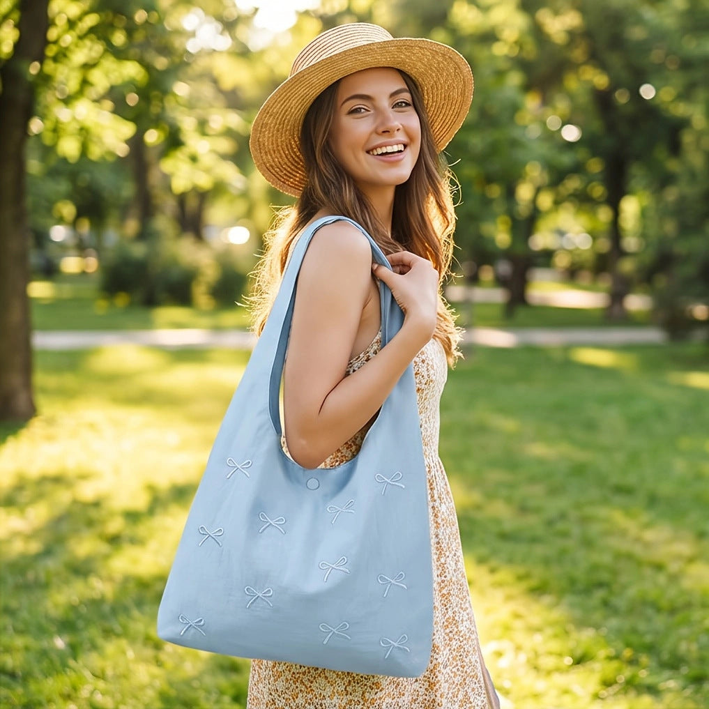 Decorative Bow Tote Bag