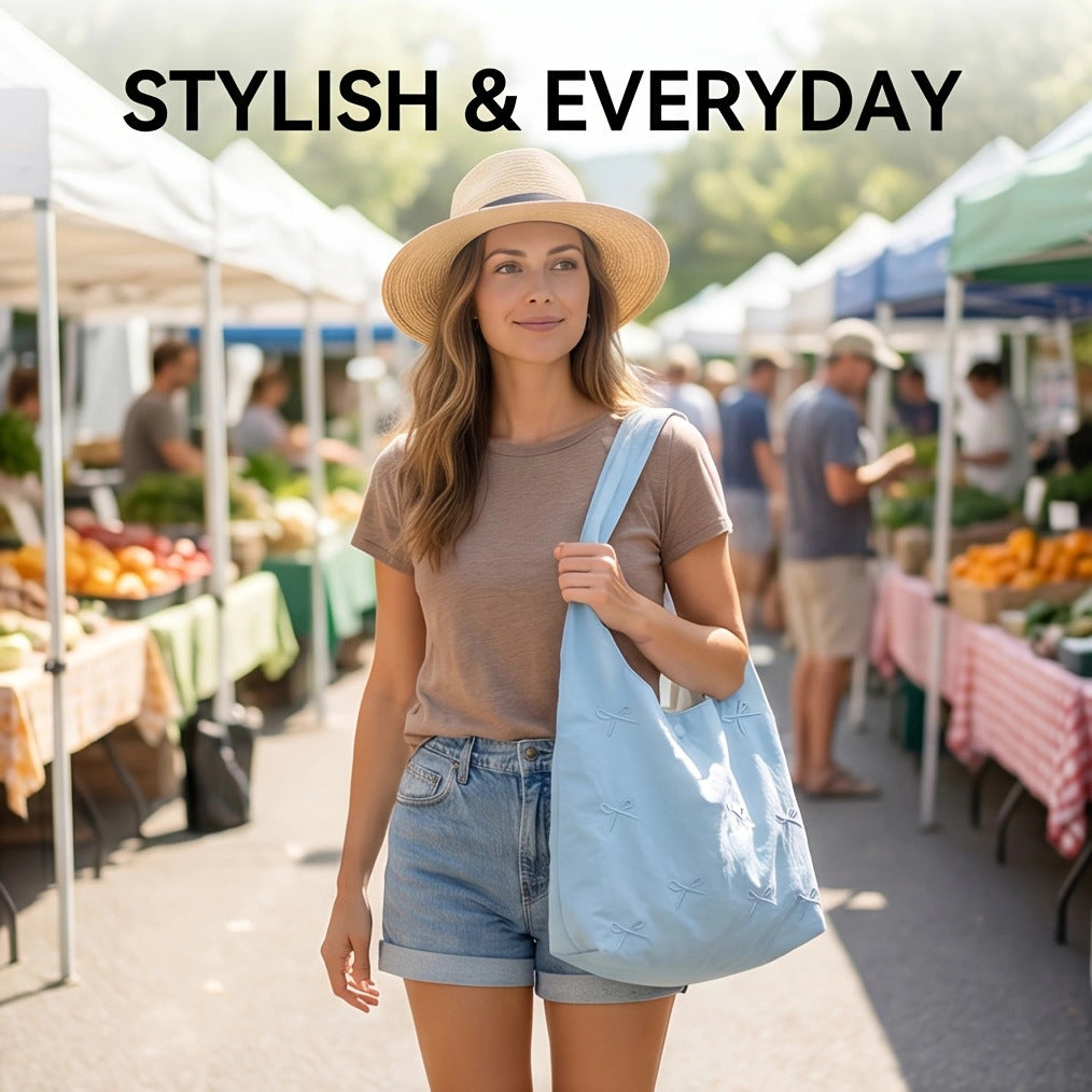 Decorative Bow Tote Bag