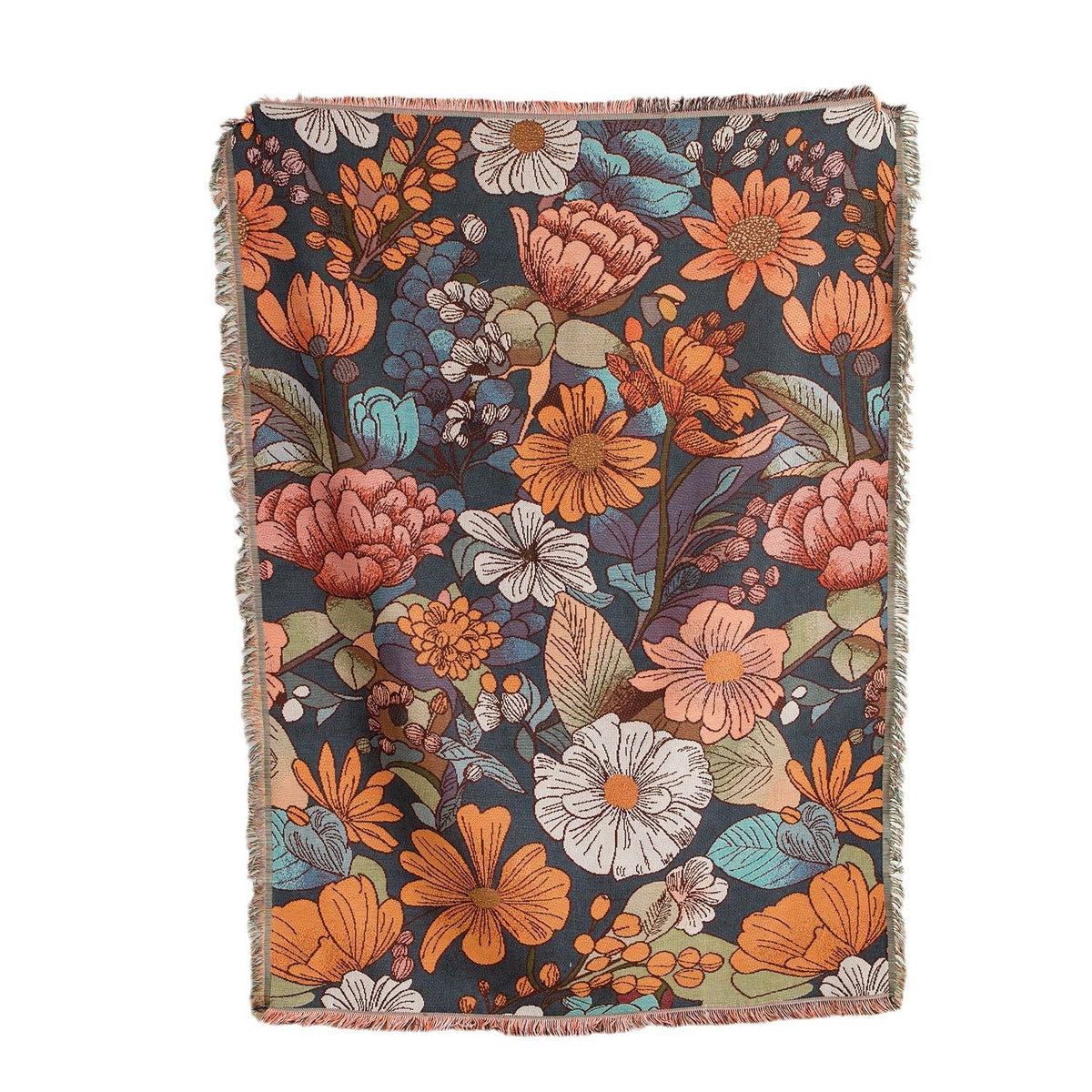 Decorative Couch Cover with Fringed Edges