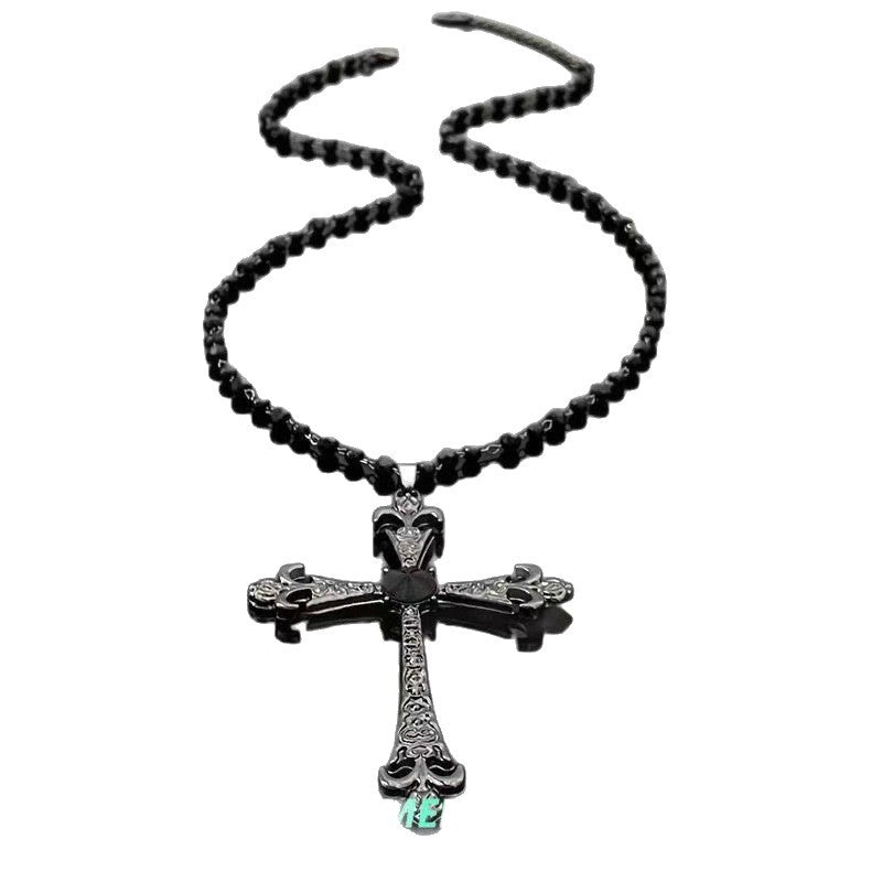 Decorative Cross Pendant Necklace
