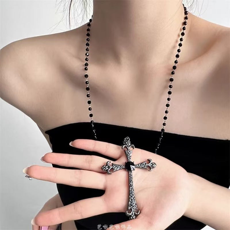 Decorative Cross Pendant Necklace