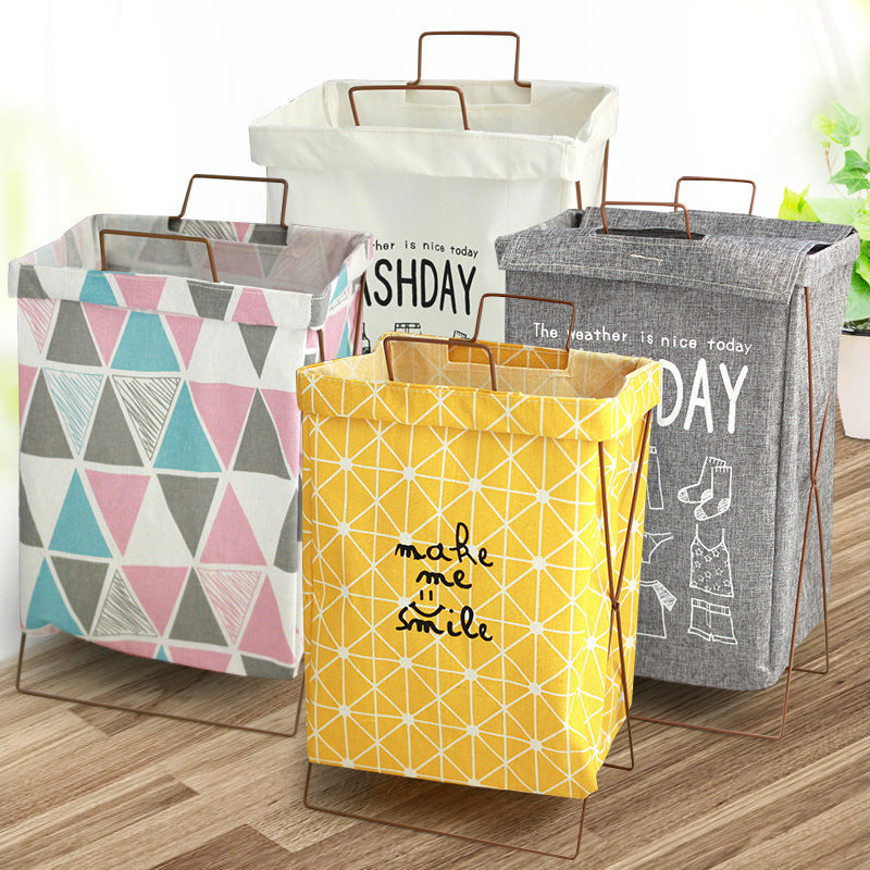 Decorative Laundry Basket with Inspiring Quotes
