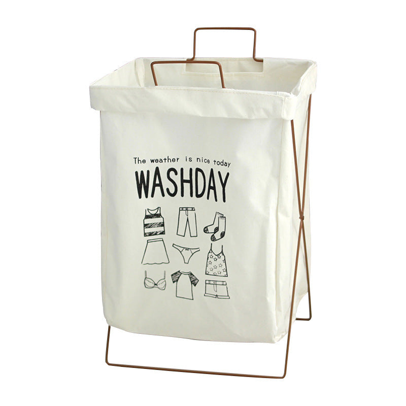 Decorative Laundry Basket with Inspiring Quotes
