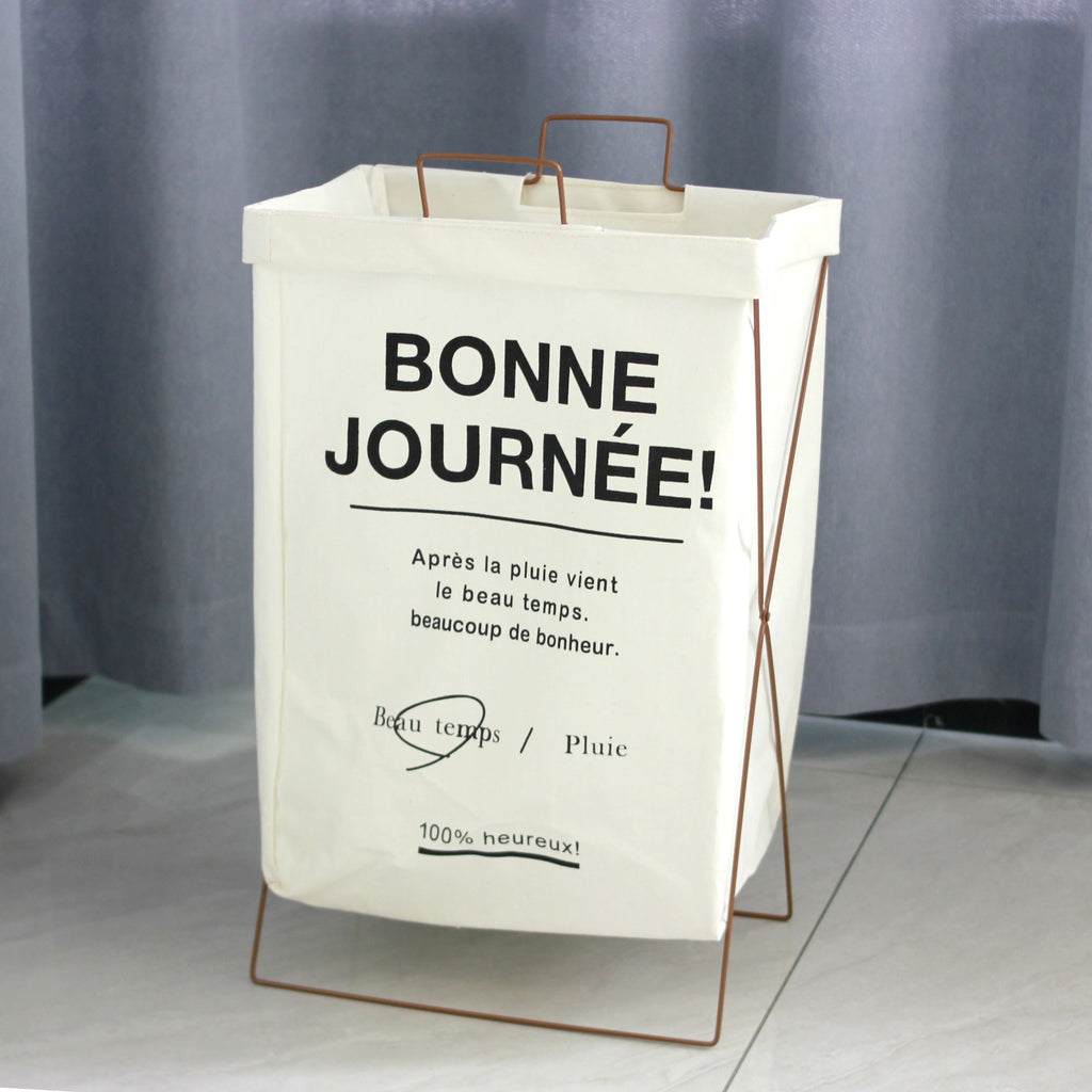 Decorative Laundry Basket with Inspiring Quotes