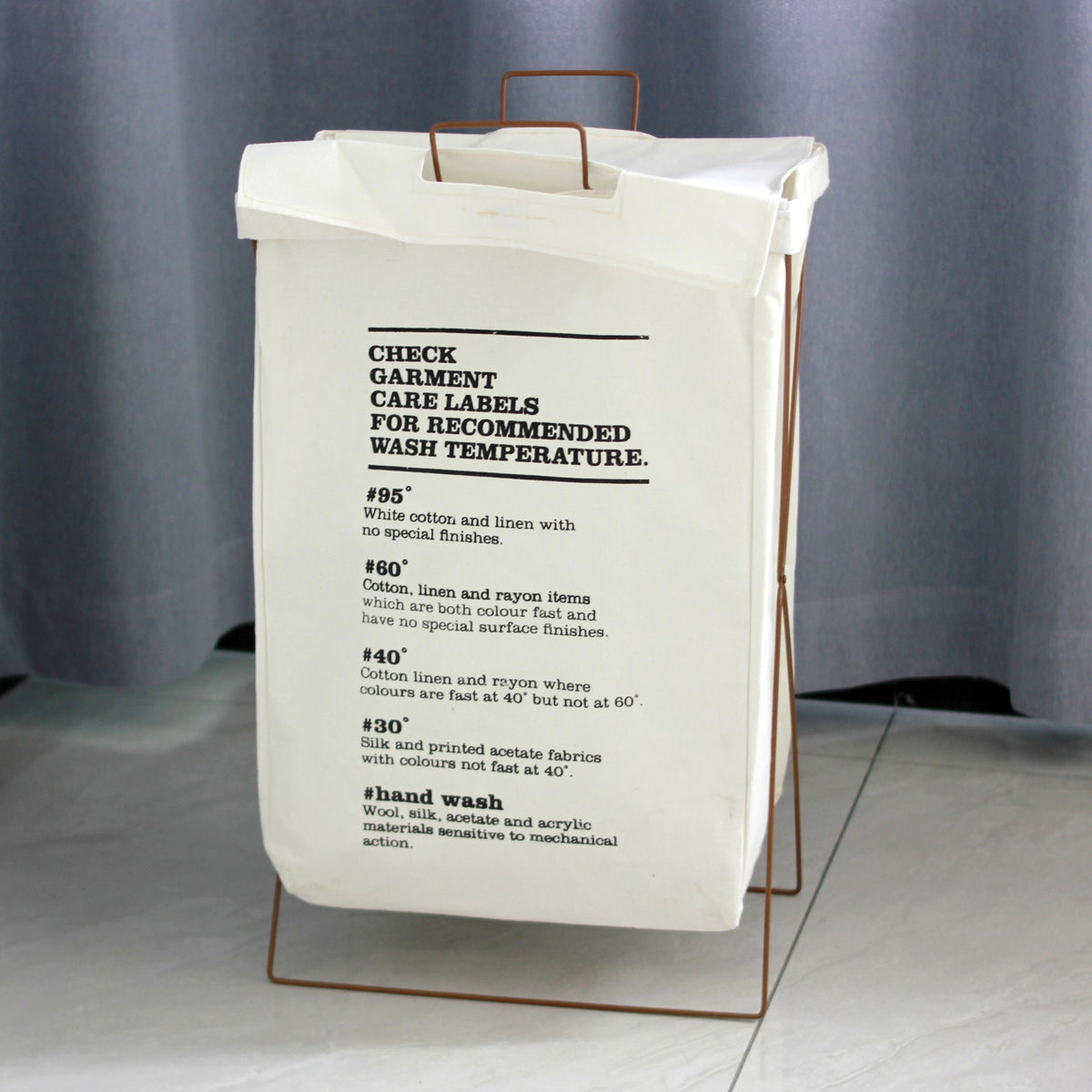 Decorative Laundry Basket with Inspiring Quotes