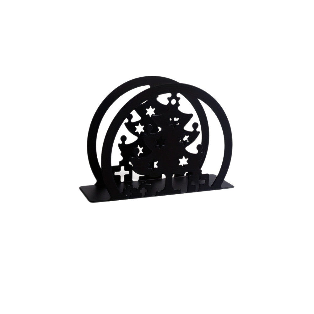 Decorative Metal Christmas Tree with Cut-Out Design