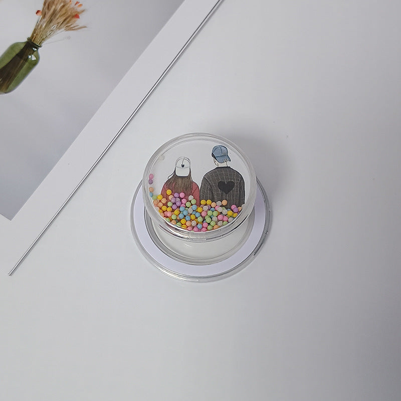 Decorative Storage Container with Polka Dot Pattern