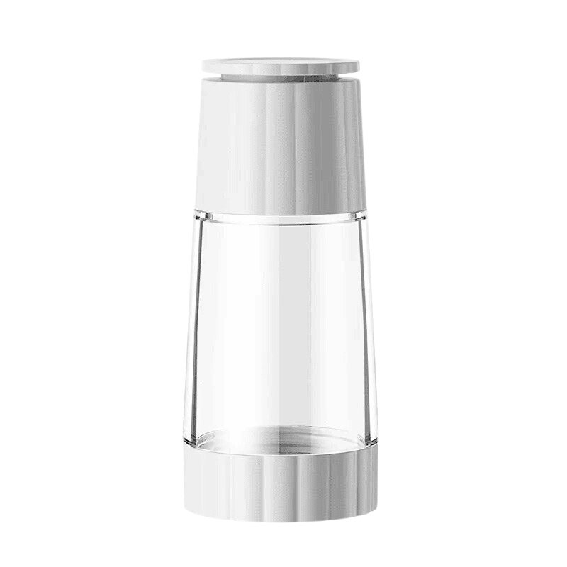 Designer Pepper Mill with Transparent Glass Body