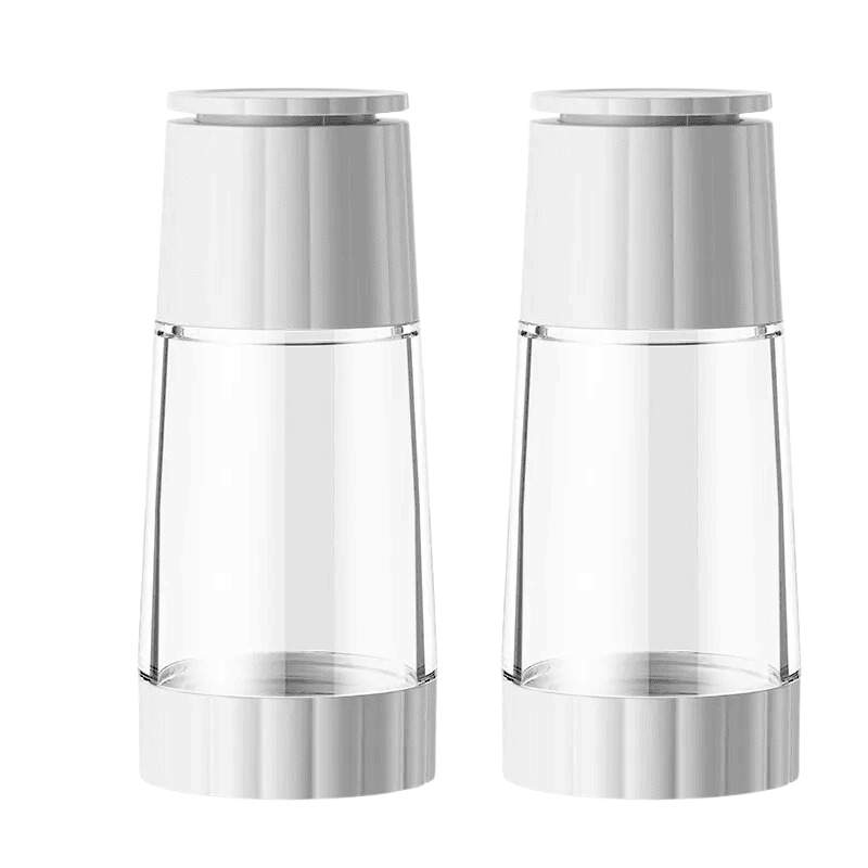 Designer Pepper Mill with Transparent Glass Body