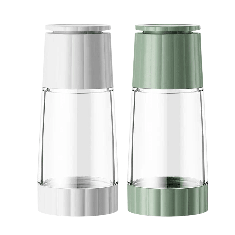 Designer Pepper Mill with Transparent Glass Body