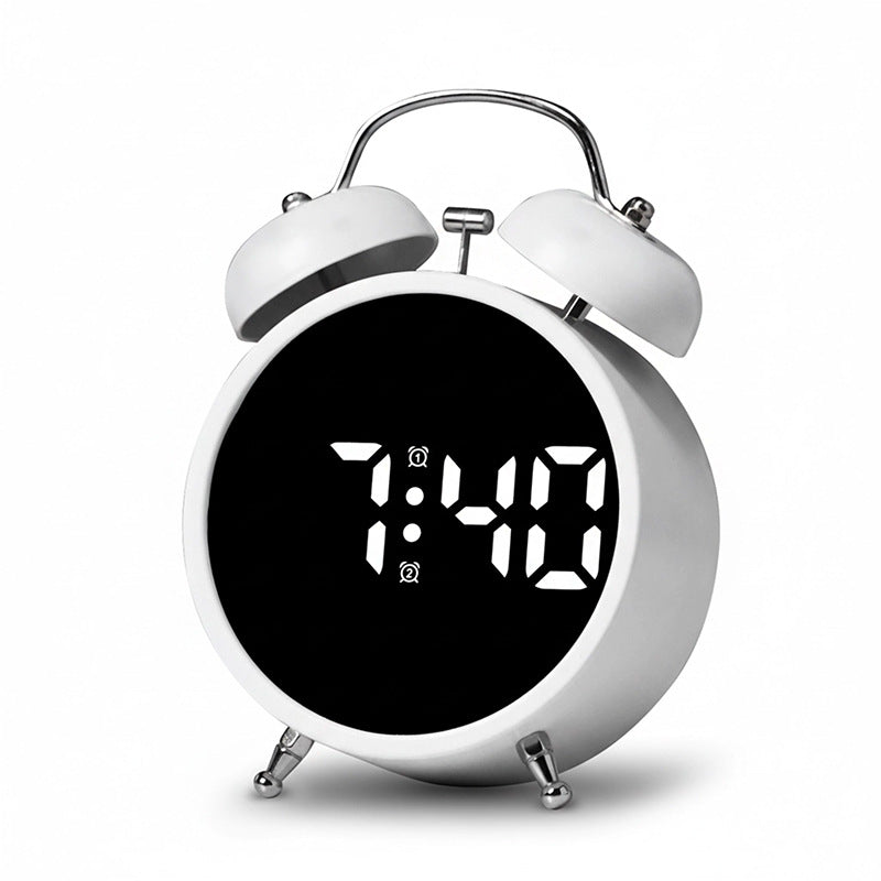 Digital Alarm Clock with Large Display and Temperature Sensor