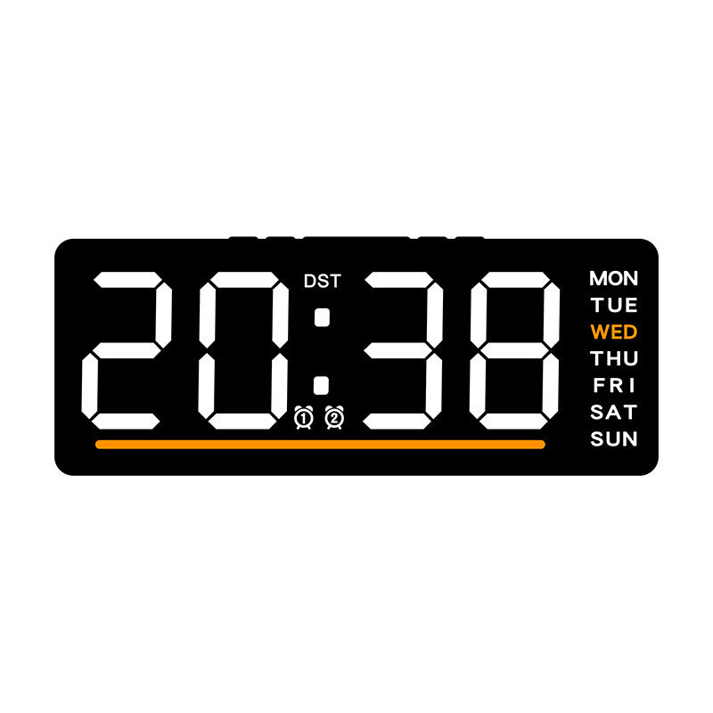 Digital Alarm Clock with Large LED Display and Dual Alarms