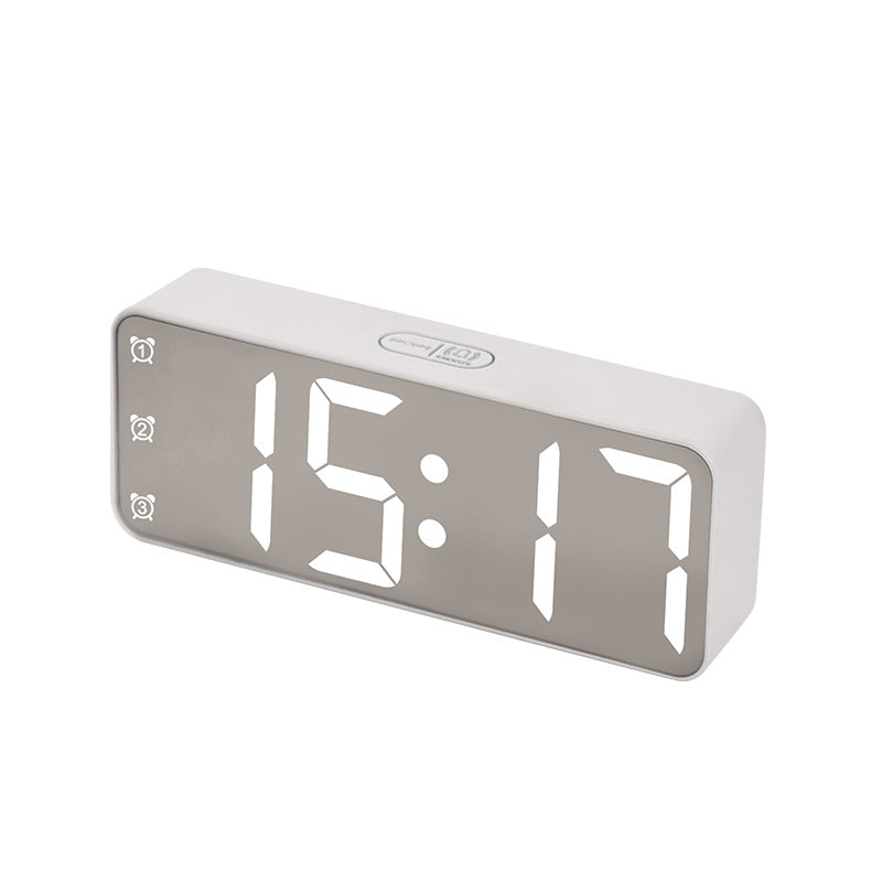 Digital Alarm Clock with Large LED Display and Multi-Function Settings