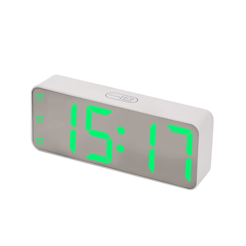 Digital Alarm Clock with Large LED Display and Multi-Function Settings