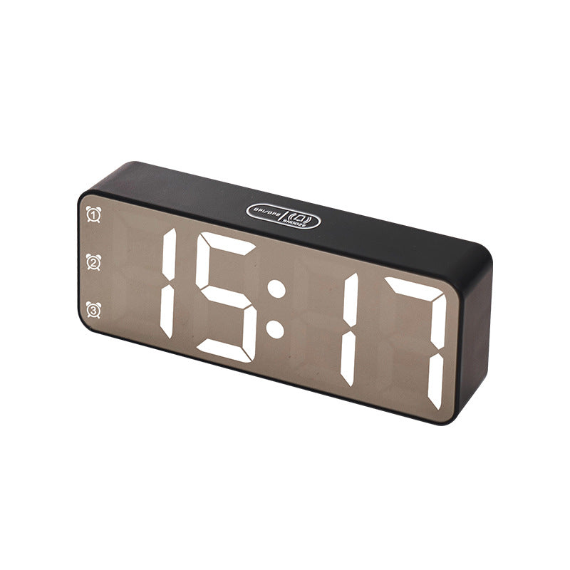 Digital Alarm Clock with Large LED Display and Multi-Function Settings