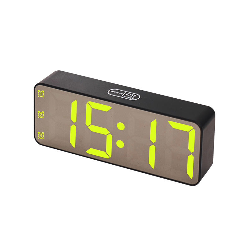 Digital Alarm Clock with Large LED Display and Multi-Function Settings