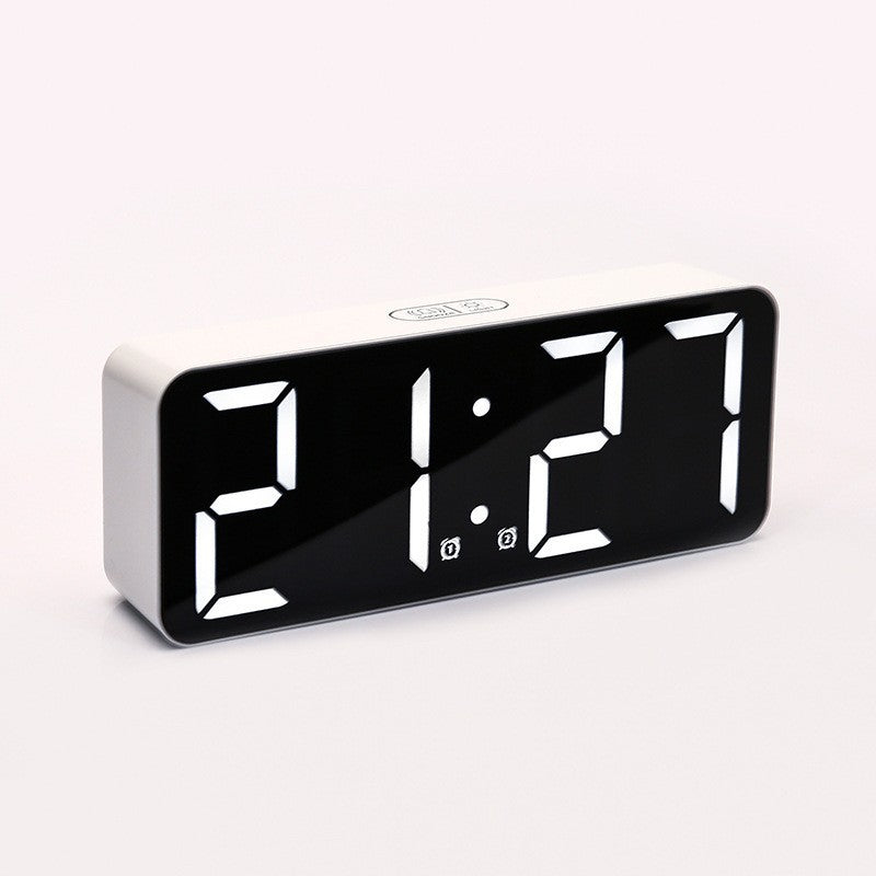 Digital Alarm Clock with Large LED Display and Multi-Function Settings