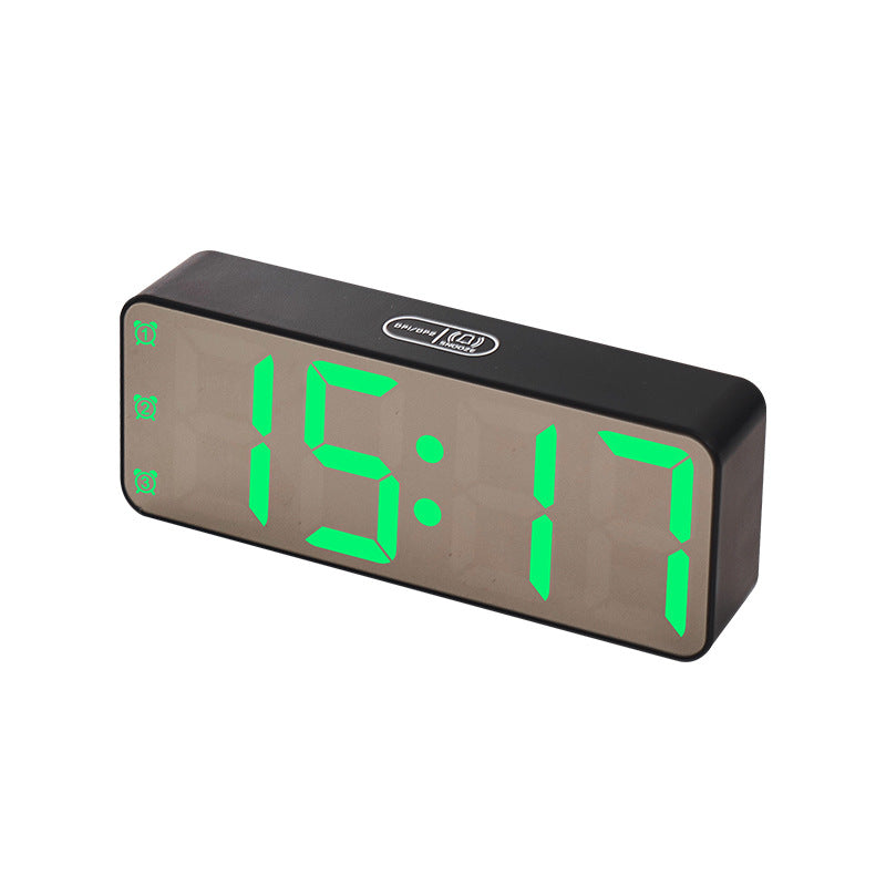 Digital Alarm Clock with Large LED Display and Multi-Function Settings