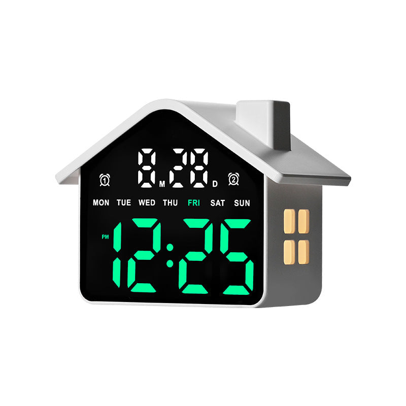Digital House-Shaped Creative Alarm Clock