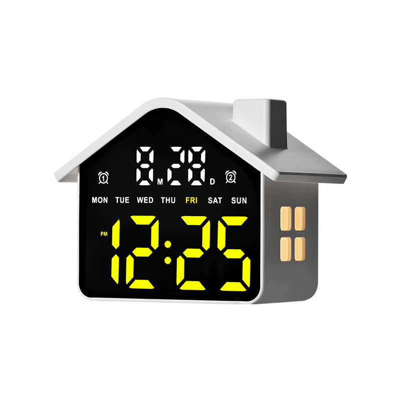 Digital House-Shaped Creative Alarm Clock